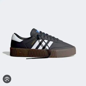 Adidas Samba Rose Platform Sneaker - Black size womens 8